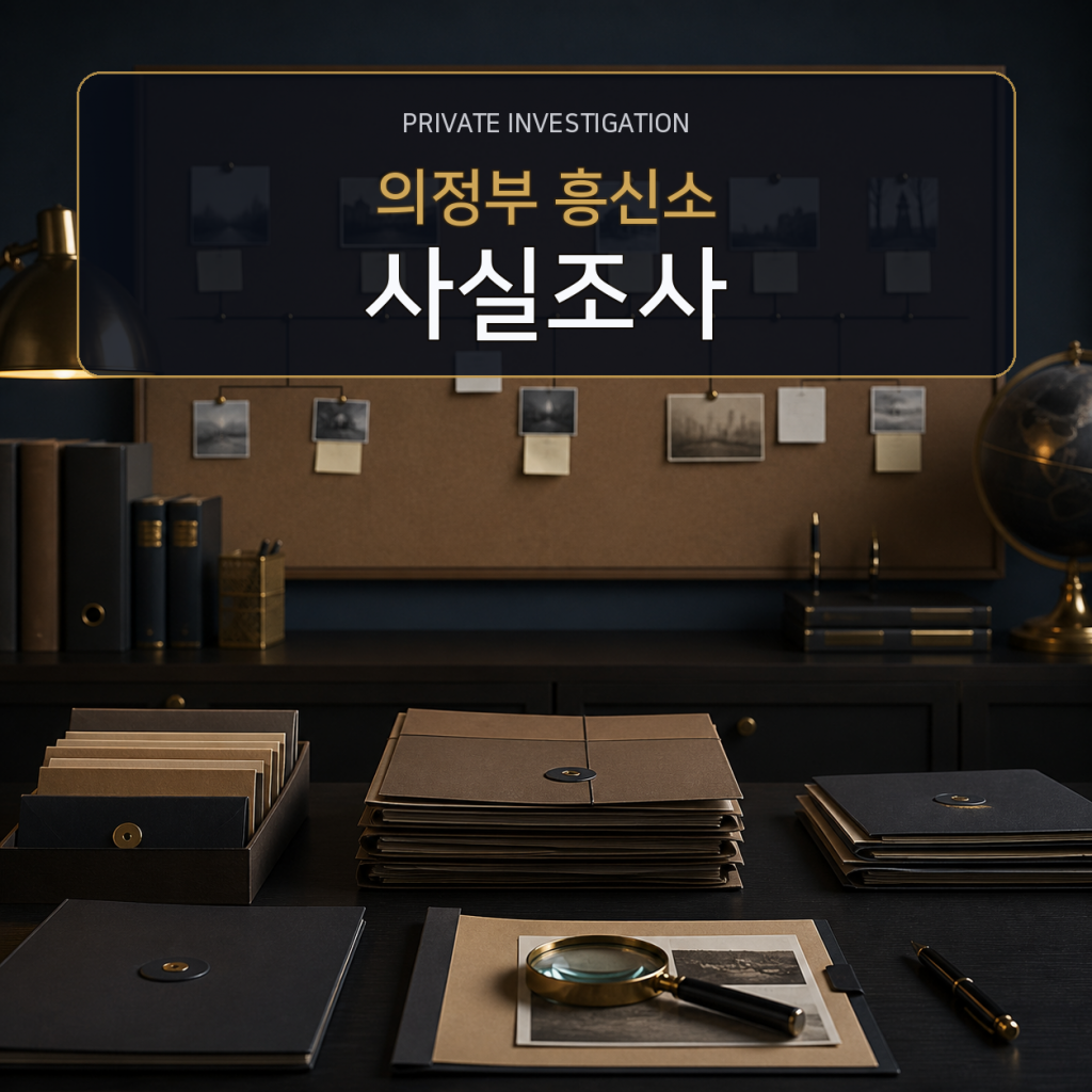 의정부 사실관계 조사 전문 흥신소